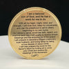 LDS Young Mens coin, Engraved w/ Full Armor of God & Aaronic Priesthood theme