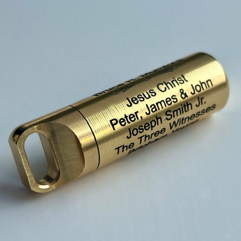 Block Font Line-of-Authority Vial