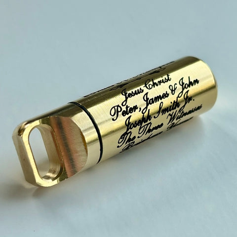Script Font Line-of-Authority Vial