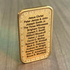 1oz. Bronze Bar w/ Custom engraved Priesthood Line of Authority. Symbolic chained border design. For LDS Elders, High Priests, Missionaries