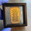 1oz. Bronze Bar w/ Custom engraved Priesthood Line of Authority. Symbolic chained border design. For LDS Elders, High Priests, Missionaries