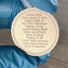1 oz .999 Fine Silver Coin w/ Priesthood Line.  Deep raised-relief engraving removes the background around the words creating a 3D text effect.  Exquisitely detailed. One-of-a-kind gift for LDS Men!  Back is blank.