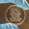1 oz .999 Fine Silver Coin w/ Priesthood Line.  Deep raised-relief engraving removes the background around the words creating a 3D text effect.  Exquisitely detailed. One-of-a-kind gift for LDS Men!  Back is blank.