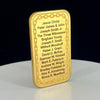 1oz. Bronze Bar w/ Custom engraved Priesthood Line of Authority. Symbolic chain-link border design. 50mmX30mm