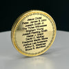 Solid Brass Coin - Line of Authority  WITH  Priesthood Restoration Design on back. 32mmX3mm