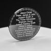 Stainless Steel High-Gloss Black Enameled Coin - Priesthood Line of Authority WITH Priesthood Restoration design on Back. 40mmX3mm